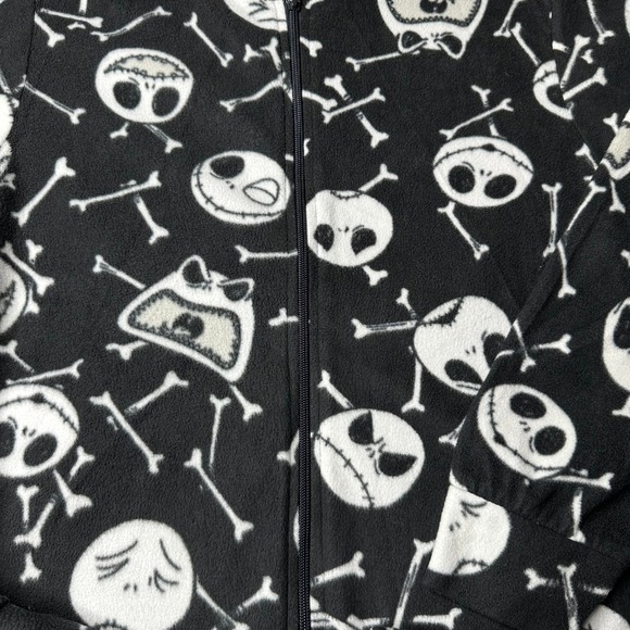 Disney The Nightmare Before Christmas Fleece‎ One Piece Pajamas Jumpsuit Large - Picture 2 of 8